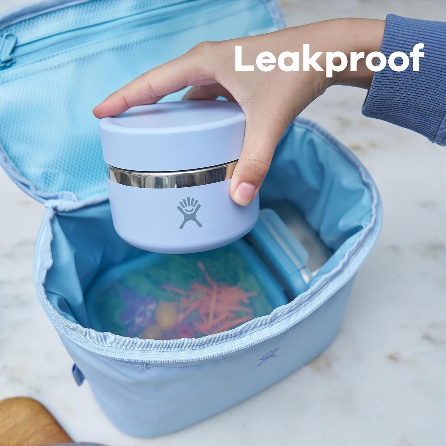 Hydro Flask Food Jar – Insulated Stainless Steel, Snack Travel Container for Hot Food & Soup 12 Oz Agave Green - Image 7