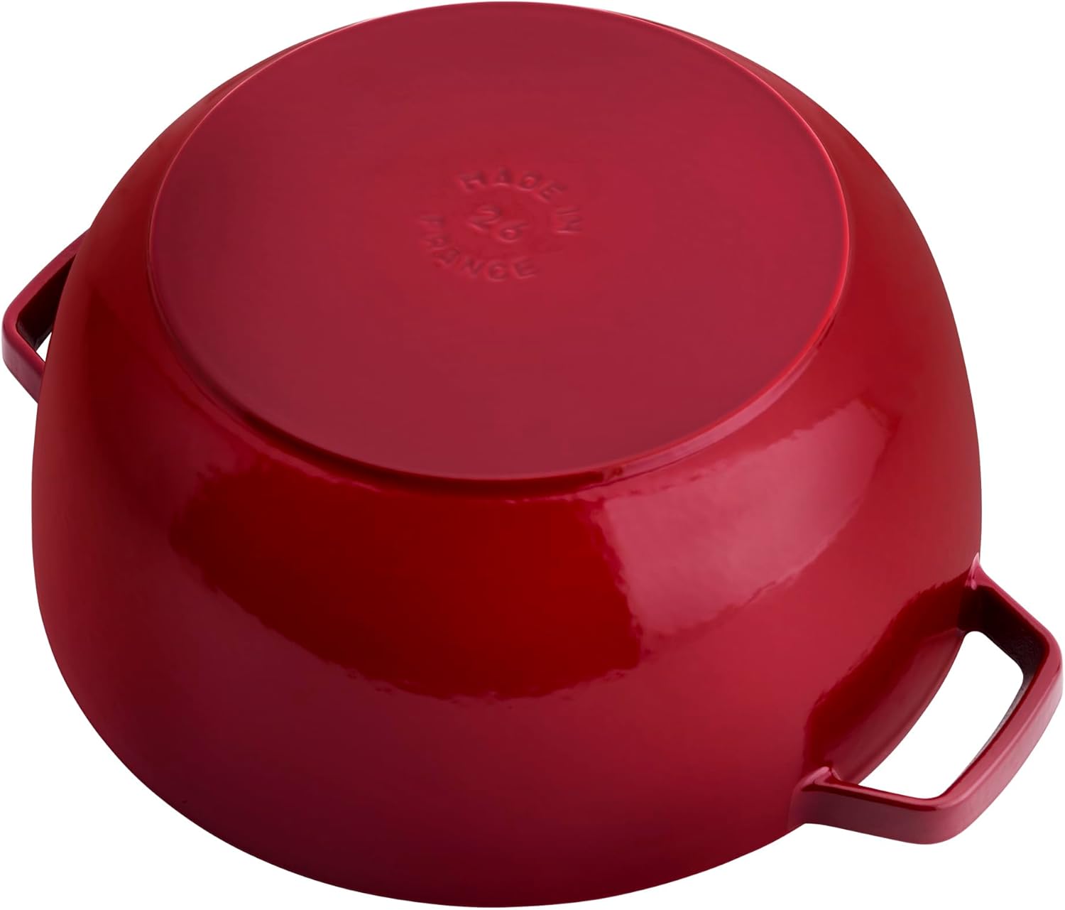 Staub Cast Iron Essential French Oven, Dutch Oven, 5-quart, serves 5-6, Made in France - Cherry - Image 4